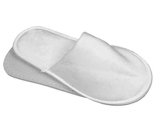 Κλειστή λευκή παντόφλα 30cm
