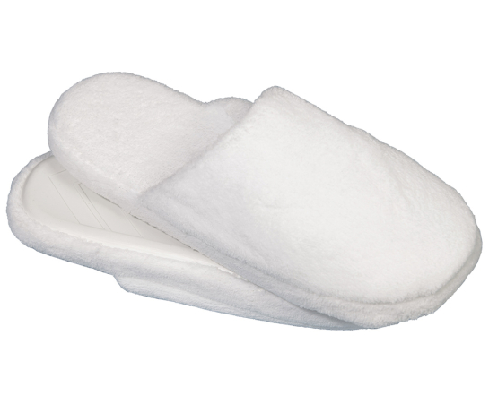 Κλειστή λευκή παντόφλα 30cm